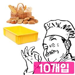 ▒빵을 주로 담을 때 사용하는 27L 만능 상자 X 10개입 납품용기 제품 식당 식품박스 운반 플라스틱 용 회사 음식점 공장↗ea, ⊙명진 빵상자2호