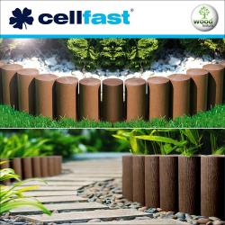 셀파스트 Cellfast 정원 말뚝 테두리 2.3m 정원말뚝 4 Standard 34 041 브라운 