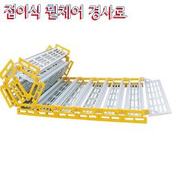 Roll-A-Ramp 휠체어경사로 폭94cm 길이6m 휴대용 이동형 접이식 간편한보관, 1개