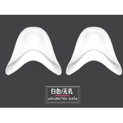 신발 맷돌 발걸이 남녀 발가락 커버 에어 실리콘 얇고 푹신 발끝 앞, 반원 화이트 무