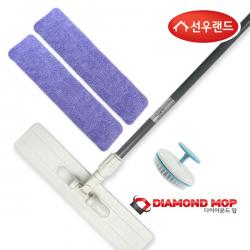  멸치쇼핑 제3소재 다이아몬드맙 밀대청소기+리필패드2매+세척솔1개 단품