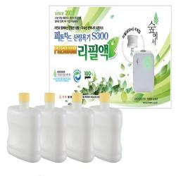 [숲에서] 프리미엄 피톤치드 산림욕기 S300 리필액, 1세트, 600ML/4개