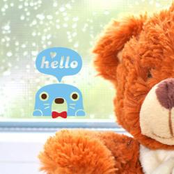 제제데코 인테리어 스티커 포인트, 038 헬로우 물개군 / 스위치 포인트 스티커