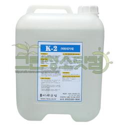 백화제거제 K-2 18L 석회질제거제 조경회사 석재회사 사용약품세제 적벽돌 백화 석회질 분해제거제 목욕탕 건물외벽 계단 바닥청소약품, 1개