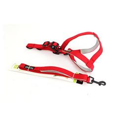 NUNBELL 애견 H형 가슴줄 강아지가슴줄, (레드)(소), 1개