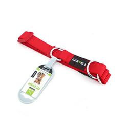 NUNBELL 애견 목걸이 애견인식표, (레드)(소), 1개