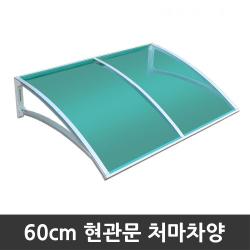 비오니 돌출60cm 현관문 라운딩처마차양 렉산 캐노피 Diy 그린