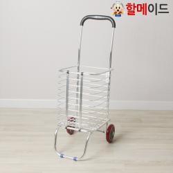 할메이드 알루미늄 접이식 쇼핑카트 튼튼두발이, 1개