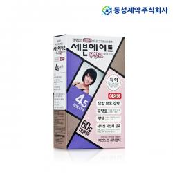 세븐에이트 무향료 칼라크림 염색약 4.5호 금빛 갈색 60g 5개 4.5호 금빛 갈색 