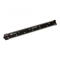 SB 알루미늄 삼각 스케일 자 15cm, 블랙, 1개