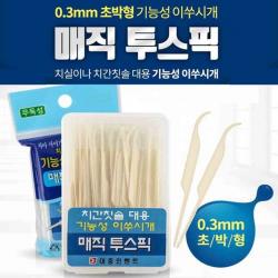 매직투스픽 기능성 이쑤시개 치실 치간칫솔 대용고급 요지, 30개, 30개입