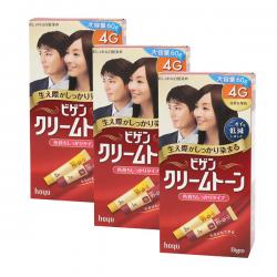 동아제약 비겐크림톤 바르는 새치 염색약 대용량 60g 염모제 4g 자연밤색 3개