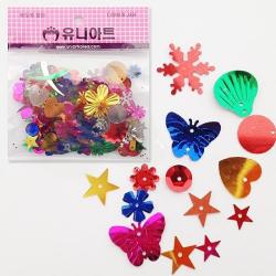 1000 스팡클 원 중 약 16mm 1세트 10개 만들기재료 공작재료 공작용스팡클 스팽클 스팽글, 본상품조각수및색상선택, 본상품선택