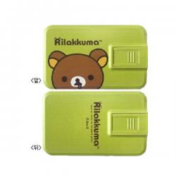 쥬비트 USB 리락쿠마캐릭터 OTG 카드형 8GB/군침 USB2.0 OTG 저장장치 Type-A 2.0 to 마이크로 5핀 슬라이드형 캐릭터USB 1년 보증 휴대간편한 카드형 OTG USB 젠더없이 스마트폰 메모리간의 다이렉트 데이터 이동 간편한 슬라이드, 8GB
