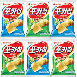 과자 오리온)포카칩 (어니언과 오리지날) 60g x 10개 자연 생감자 엄선 감자 간식 양파, 1, 어니언