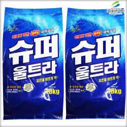 맑은나라 슈퍼울트라 가루세제 10kg+10kg 총20kg 강력세탁세제 10kg 2팩