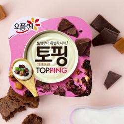 요플레 토핑 다크초코(아이스포장), 125g, 12개