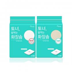 코튼데이 100%순면 토너 덜먹는 화장솜 210매입, 화이트(210매)