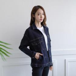 Lovely 데님자켓 청자켓 루즈핏청자켓 박시청자켓 스