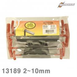 본더스 T-볼렌치세트(스탠드타입) 13189 2-10mm 2 2.5 3mm는 부러짐방지 위해 육각임