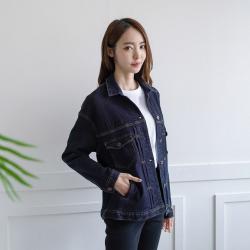 라스트득템 Lovely 데님자켓 청자켓 루즈핏청자켓 박시청자켓 스