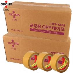 오공본드 정품오공국내산 50m Opp 아크릴 황색 100롤