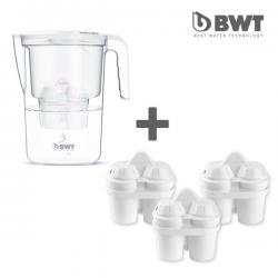[BWT] 2.6L 혼족 정수기 비다+교체형필터 1px3개 간이정수기, 2.6L 간이정수기+필터 3p