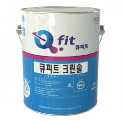 노루페인트 아크릴 외부용 수성페인트 큐피트 크린솔 4L 유광, 화이트4