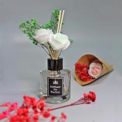 때깔 드라이플라워 컬러드 안개꽃 디퓨저 50ml 인테리어 방향제, 미니트리(레드)