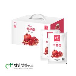 명인힐링푸드 무첨가 석류즙 100ml 60팩 60개