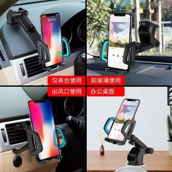 남다른 해외직배송_자동차 전화 홀더 자동차 인테리어 공기 출구 흡입 컵 네비게이션 악기 스탠드 악기 스탠드 다기능 보급품 용품, 접이식 접이식 흡착 컵   공기 배출구 시트  그레이 3 종 용:현재상품선택