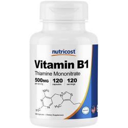 뉴트리코스트 비타민 B1 티아민 모노나이트레이트 500mg 캡슐 120개입 1개