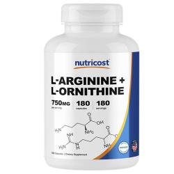 뉴트리코스트 L 아르기닌 + L 오르니틴 750mg 캡슐 180개입 1개